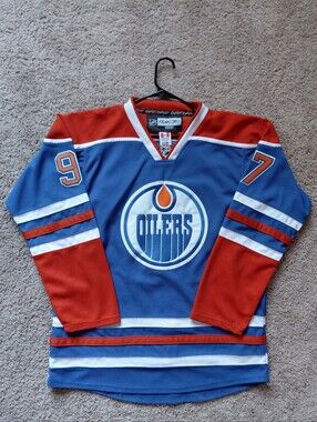 Reebok Connor McDavid Edmonton Oilers Blue Jersey Size XL